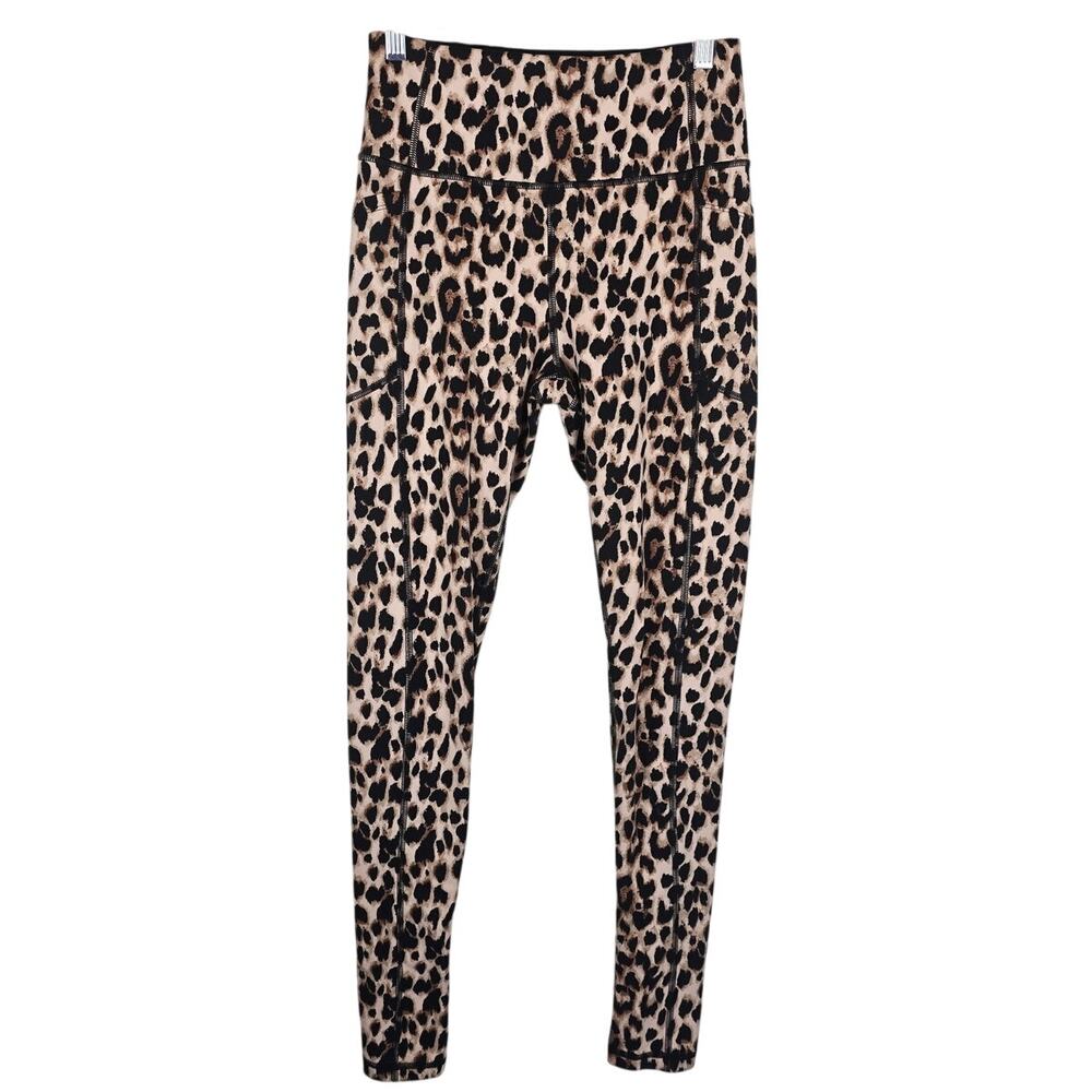 Victoria Secret Animal Print Pockets Super Soft Athletic Women's Leggings 8